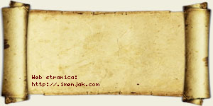 Andjelina Jazački vizit kartica